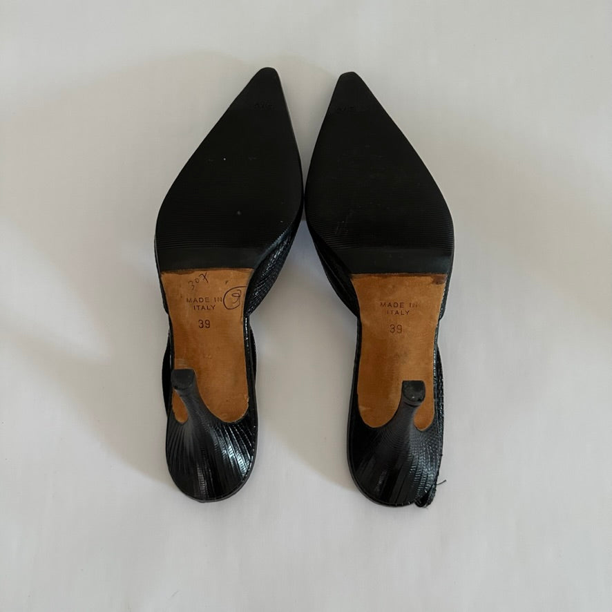 René Caovilla - Snakeskin Pumps