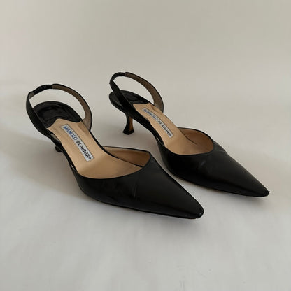 MANOLO BLAHNIK - Black Carolyne 50s